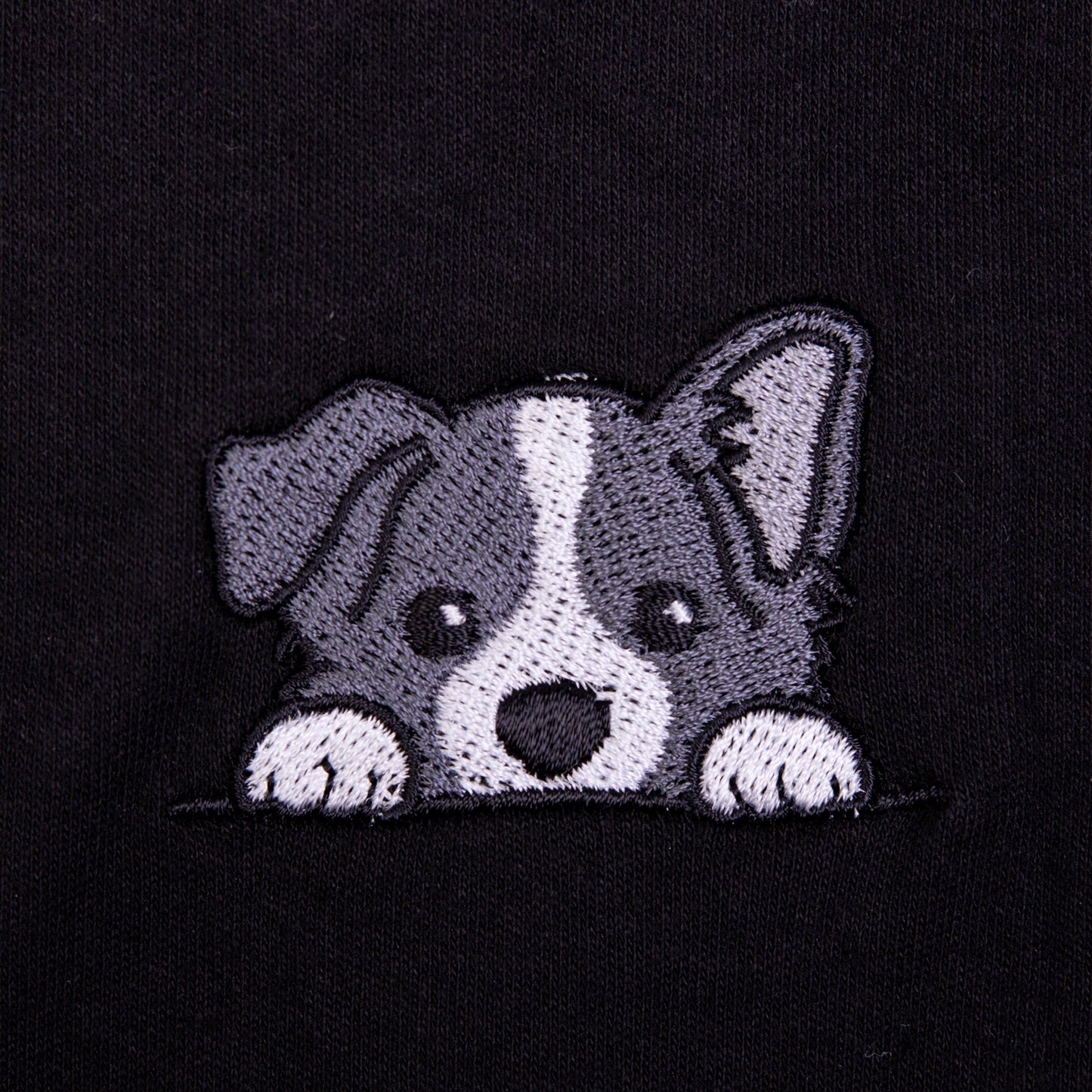 Border Collie Oversized Black Shirt (Unisex)