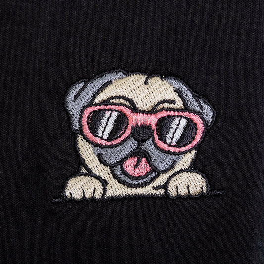 Pug Oversized Black Shirt (Unisex)